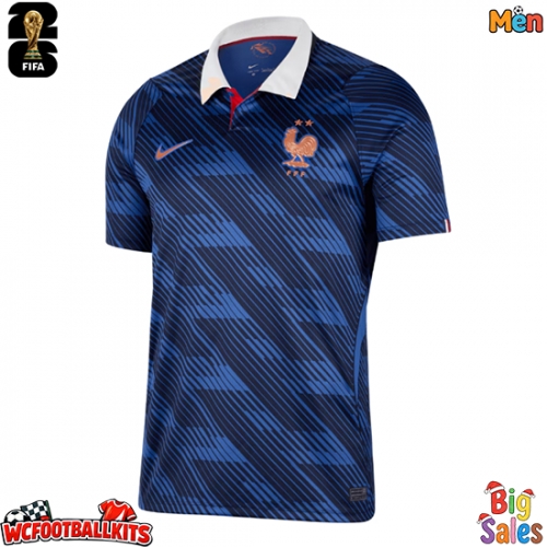 France Replica Home Stadium Shirt World Cup 2026 Short Sleeve